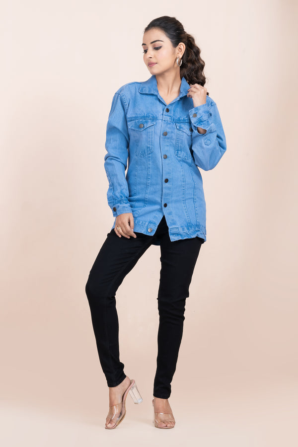 FEED YOUR BRAIN- BLUE DENIM JACKET