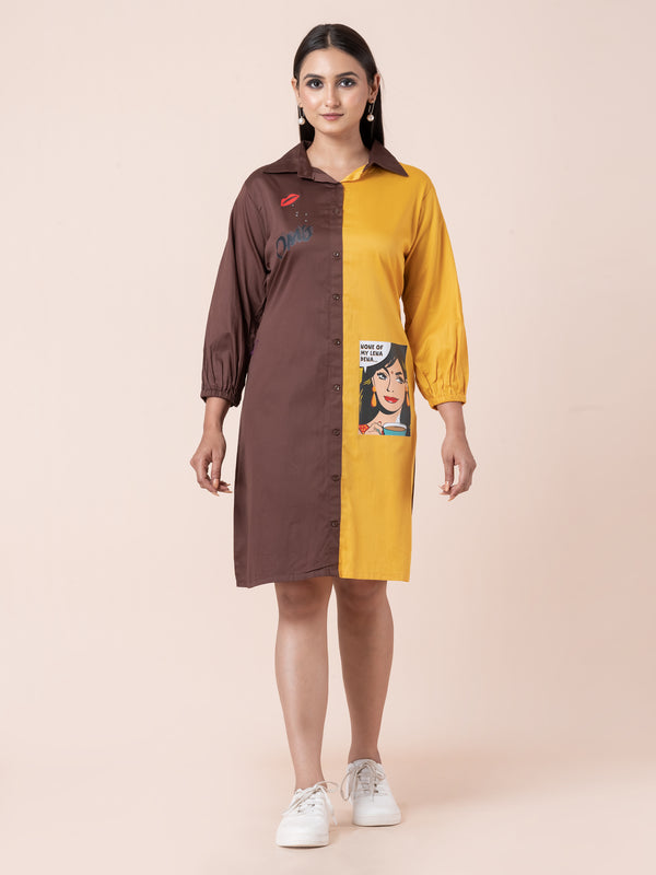 NONE OF MY LENA DENA-LONG DRESS